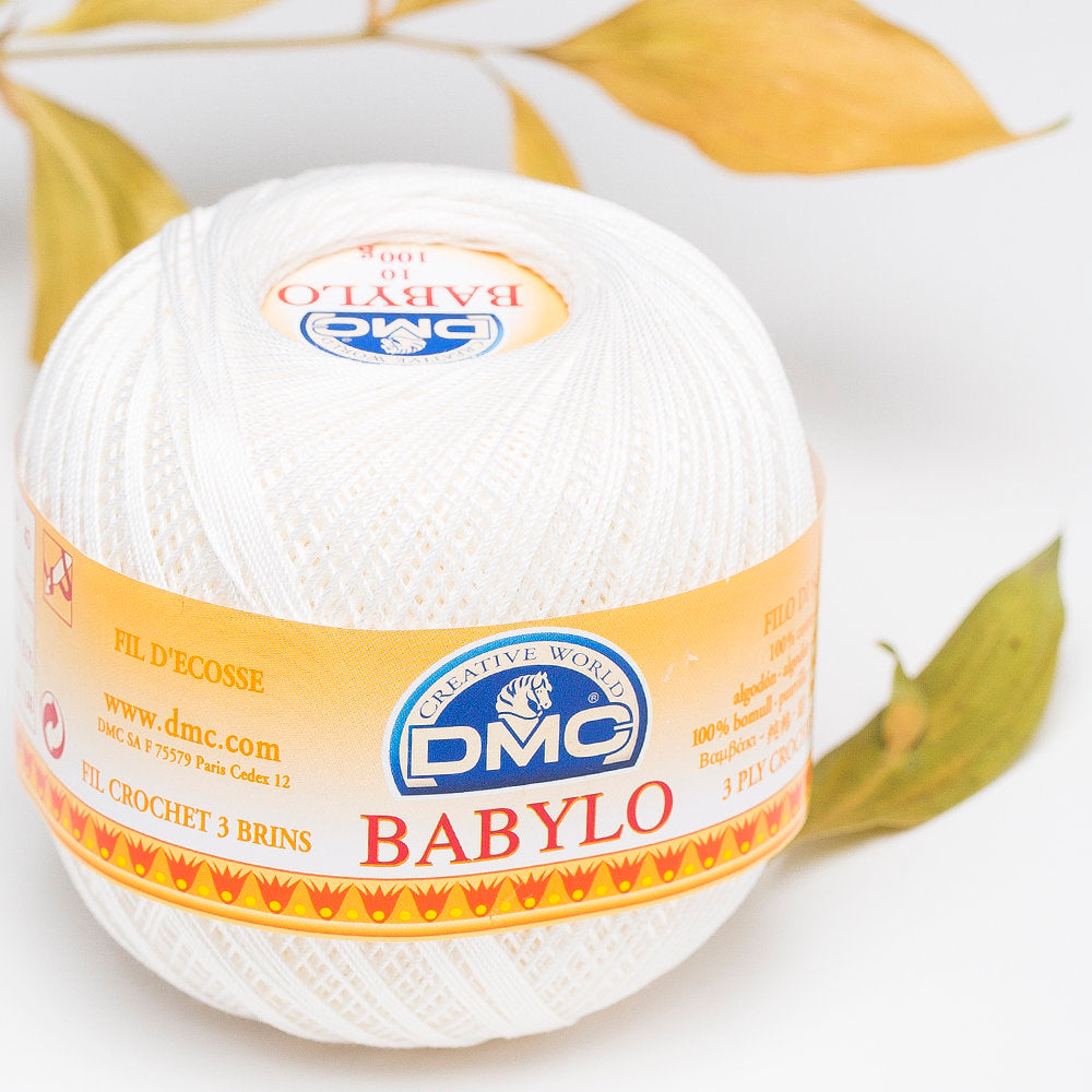 Dmc Babylo 100gr Kırık Beyaz Merserize Dantel ve Ağ İpliği No:10 - Blanc
